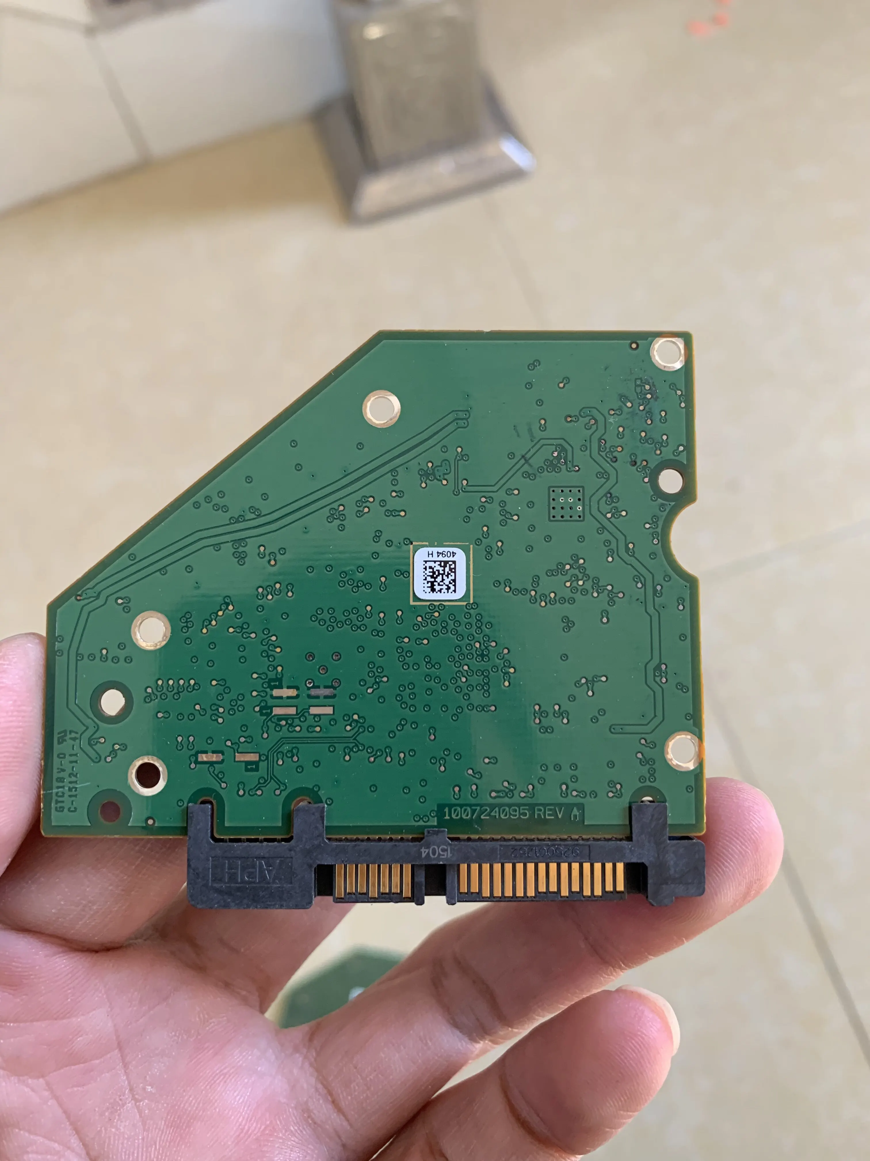 3.5 Inch HDD PCB Circuit Board 100724095 REV‑A For Desktop Hard Disk Repair Data Recovery Replacement