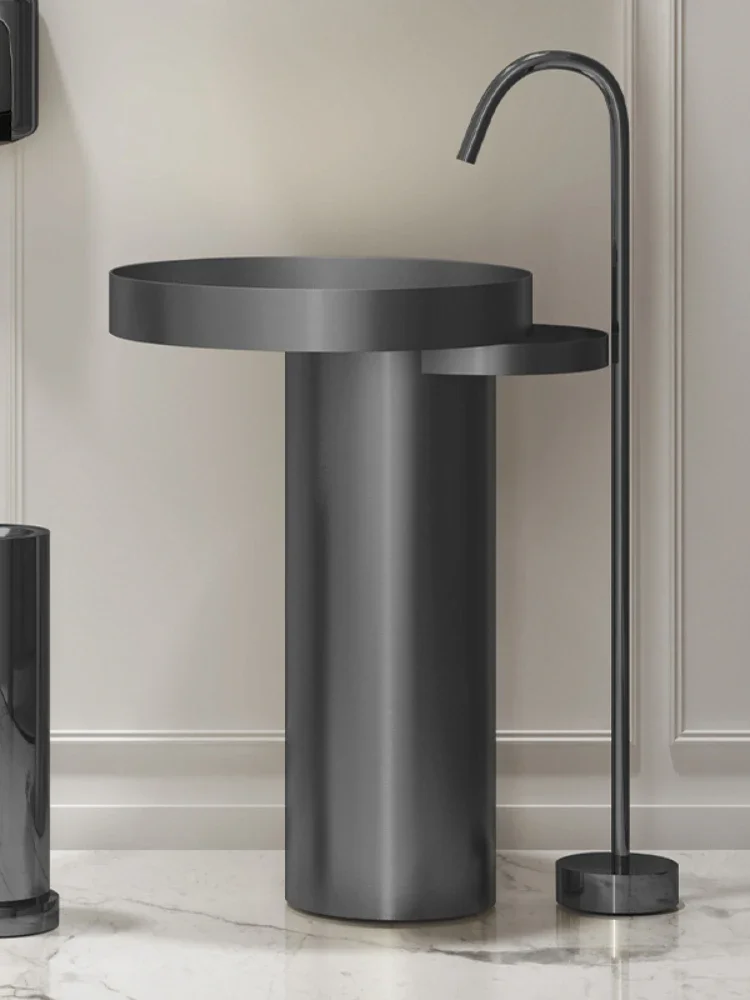 

Pedestal Basin Floor Induction Smart Faucet Vertical Hot and Cold Water Faucet Mixing Valve