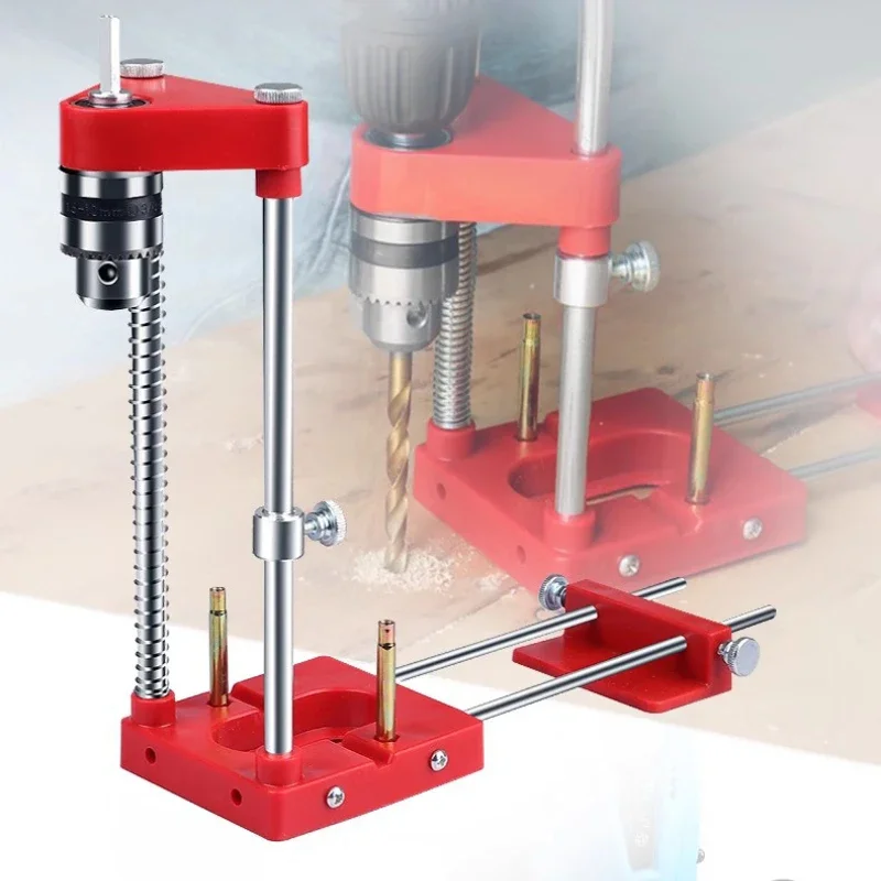 Woodworking Drilling Positioner Hand Tools Portable Adjustable Auxiliary Woodworking Tools and Accessories Mini Drill Set