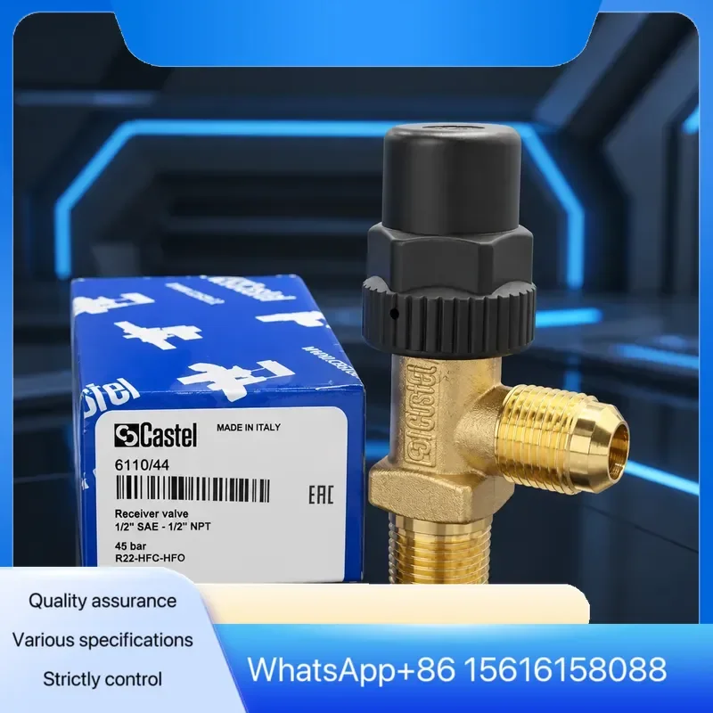 Original Castel Right Angle Globe Refrigeration Valve 6110 22 611033 611032  611034 61103 611023 611043 611054 6110665