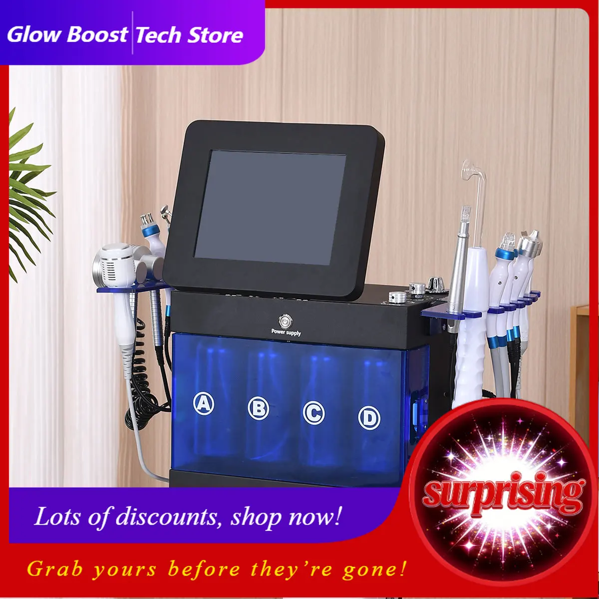 

NYPortable Hydra Water Peeling Face Tightening Dermabrasion Peel Skin Care Facial Deep Cleansing Oxygen Hydro Machine For Spa