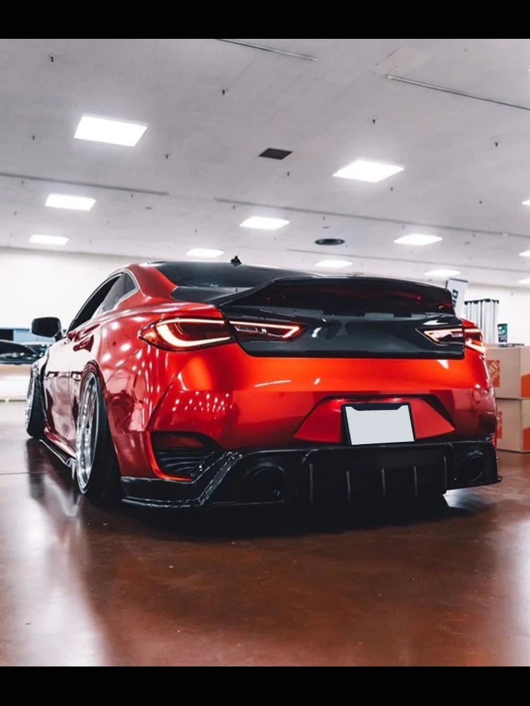 مبيعات المصنع مباشرة لغطاء صندوق ألياف الكربون Q60 Q60S #4