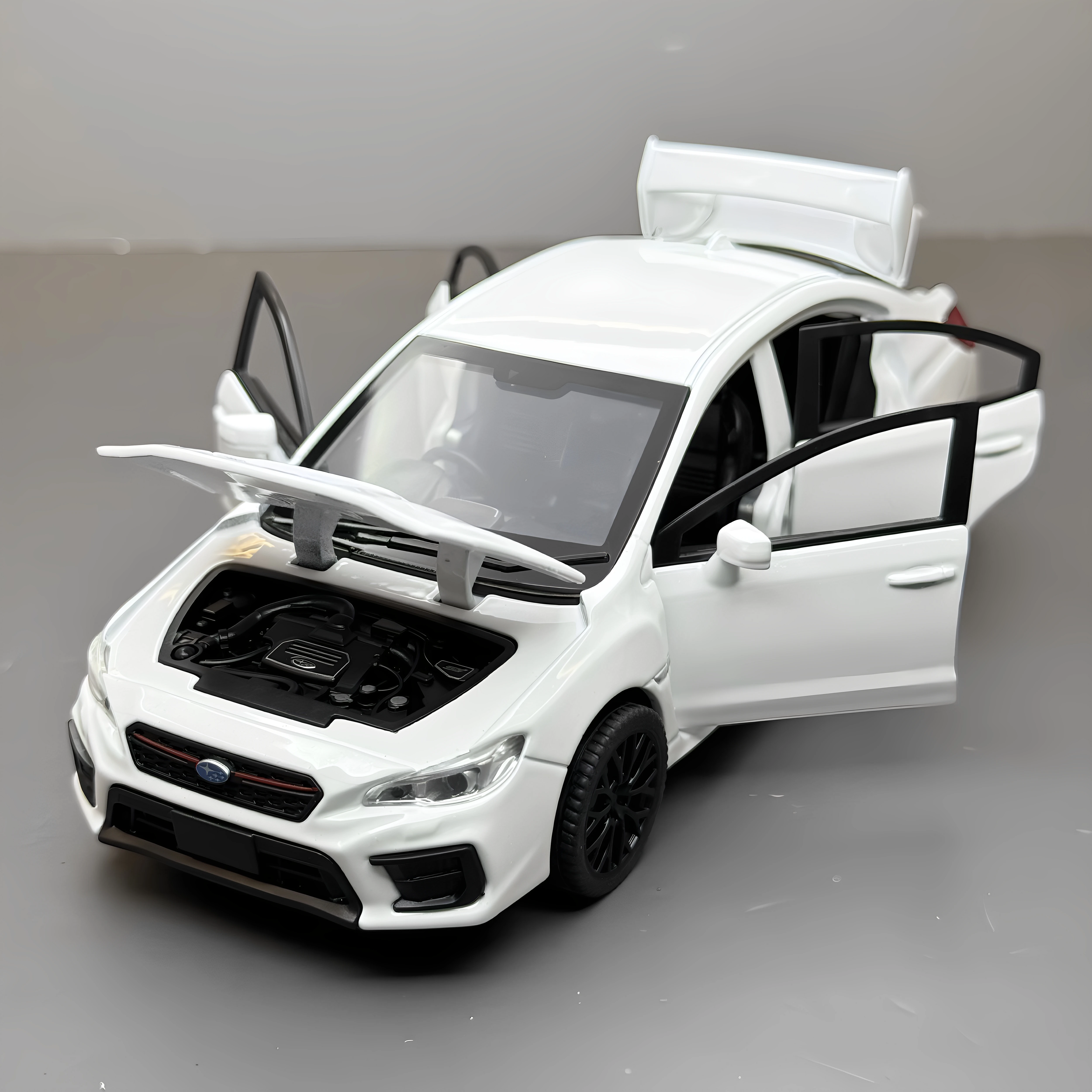 

1:30 Subaru WRX STI Модель автомобиля из сплава, литой под давлением игрушечный транспорт, детский автомобиль для мальчиков, подарочная коллекция, миниатюрная внедорожная машина