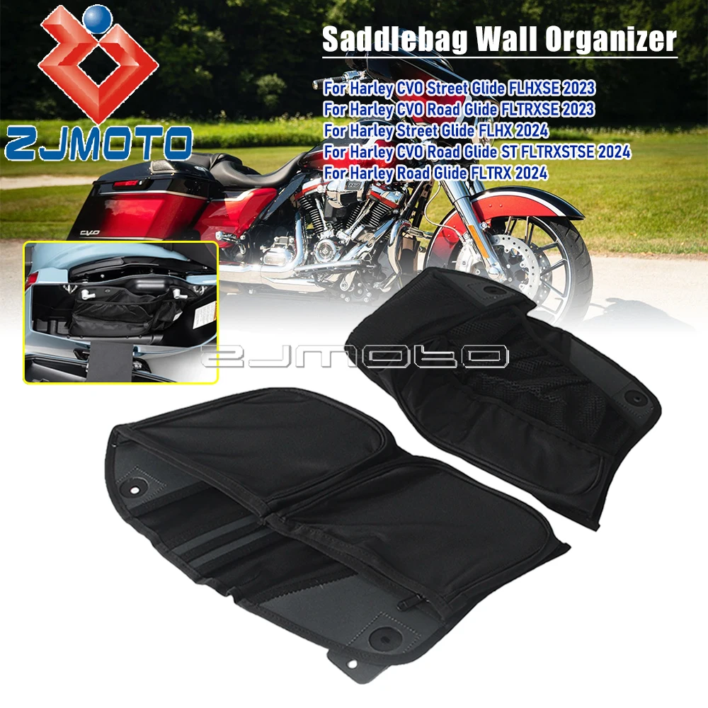 Motorcycle Saddlebag Inner Wall Organizer Storage Bag For Harley Touring CVO Road Glide Street Glide FLHX FLHXSE FLTRX FLTRXSTSE