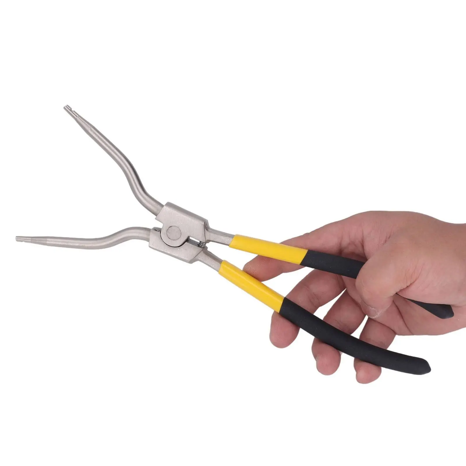 Washing Machine Coil Removal Tool PVC Grip Handle Long Nose Circlip Pliers for DIYers, Workshop