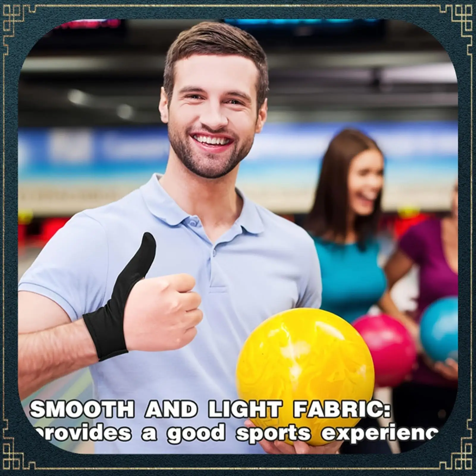 Protective Anti-Friction Consistent Release Thumb Guard Sock Bowling Hand Guard For Protection Improving Release Men Bowlers