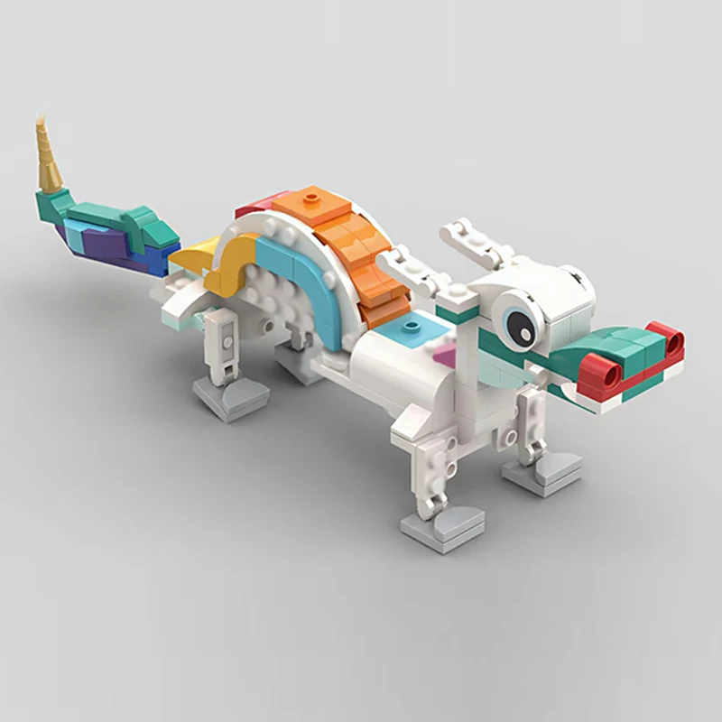 Creators Animal Series Model MOC Bouwsteen Magische Draak Modulaire Technologie Geschenken Vakantie Monteer Kinderspeelgoed Pak