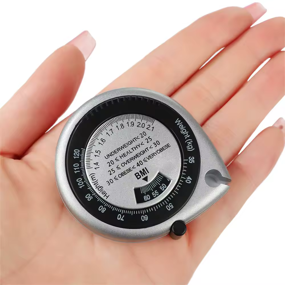 Calculadora de Fitness muscular respetuosa con el medio ambiente para pérdida de peso, cinta métrica de 150cm, regla para medir la masa corporal