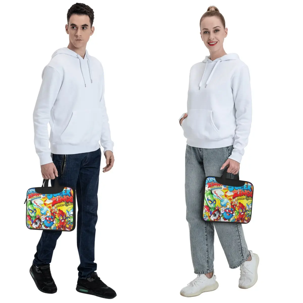New Super Zings Cartoon Game Superzings Crossbody Laptop Bag Case Computer Bag Resistant Protective Notebook Pouch for Lenovo