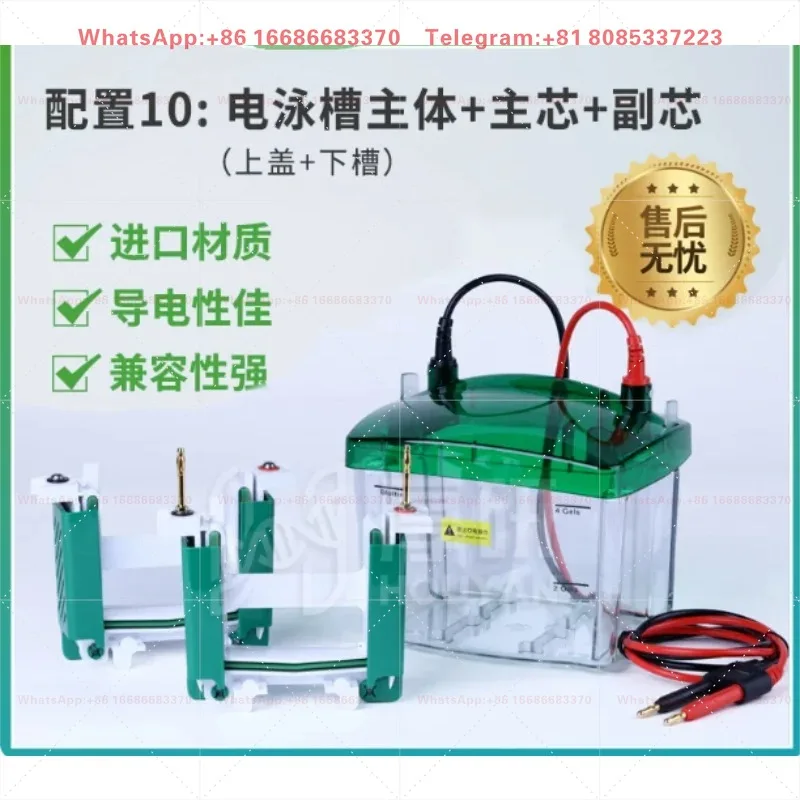 Mini Vertical Electrophoresis Tank, Universal SDS PAGE WB Protein Electrophoresis Cell, Compatible With Bio Rad MiniProteanTetra