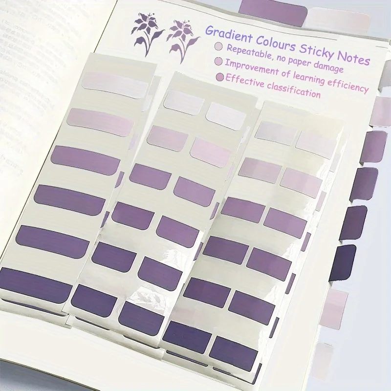 علامات تبويب مؤشر لاصقة شفافة متوسطة، ملصقات تحديد المواقع قابلة لإعادة الاستخدام، علامات تبويب ملاحظات لتصنيف الكتب والمستندات، للمكتب #3