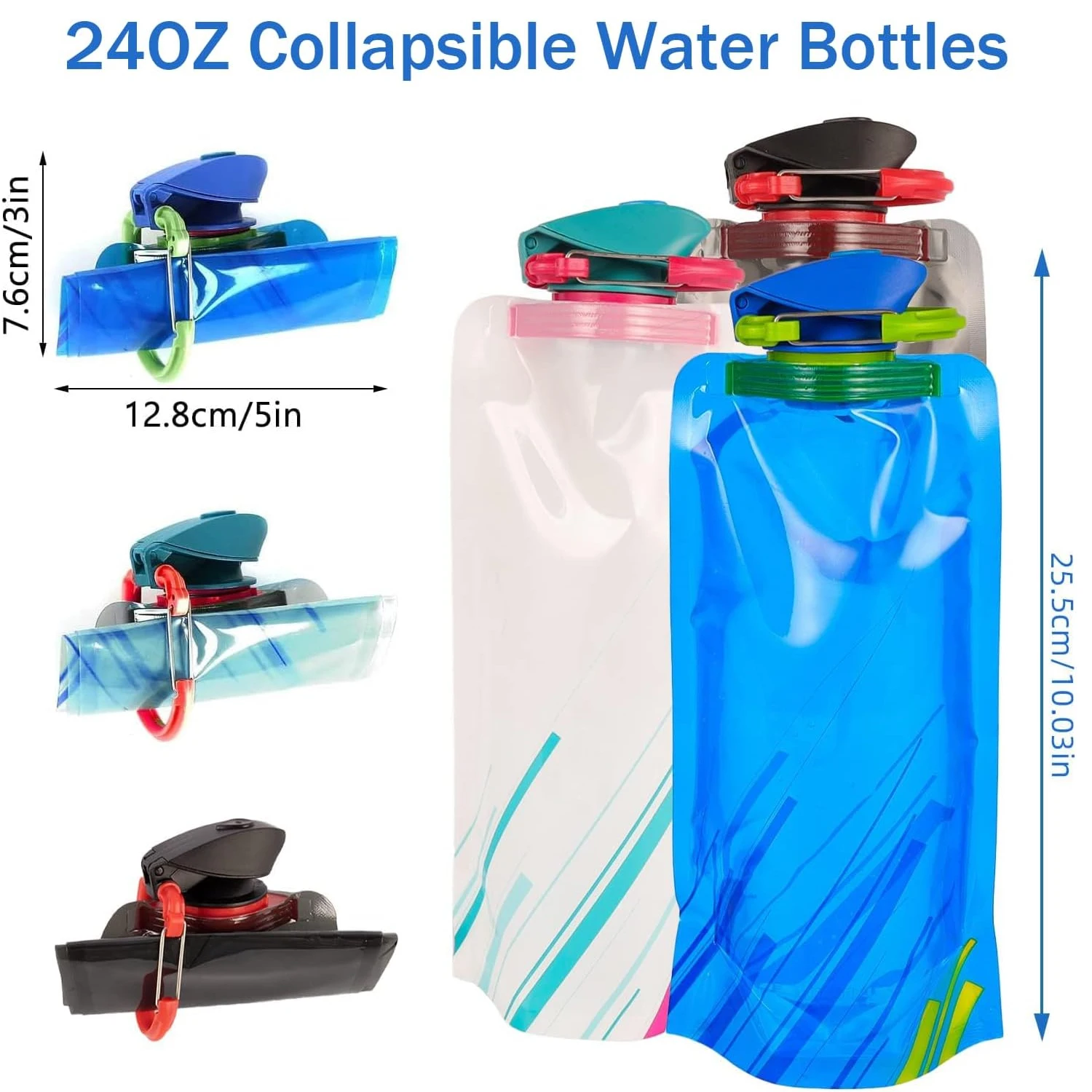 Bolsa de agua ultraligera plegable con filtro, sistema de bebida portátil de 0,01 micrones para senderismo, bolsa de agua con filtro para viajes al aire libre