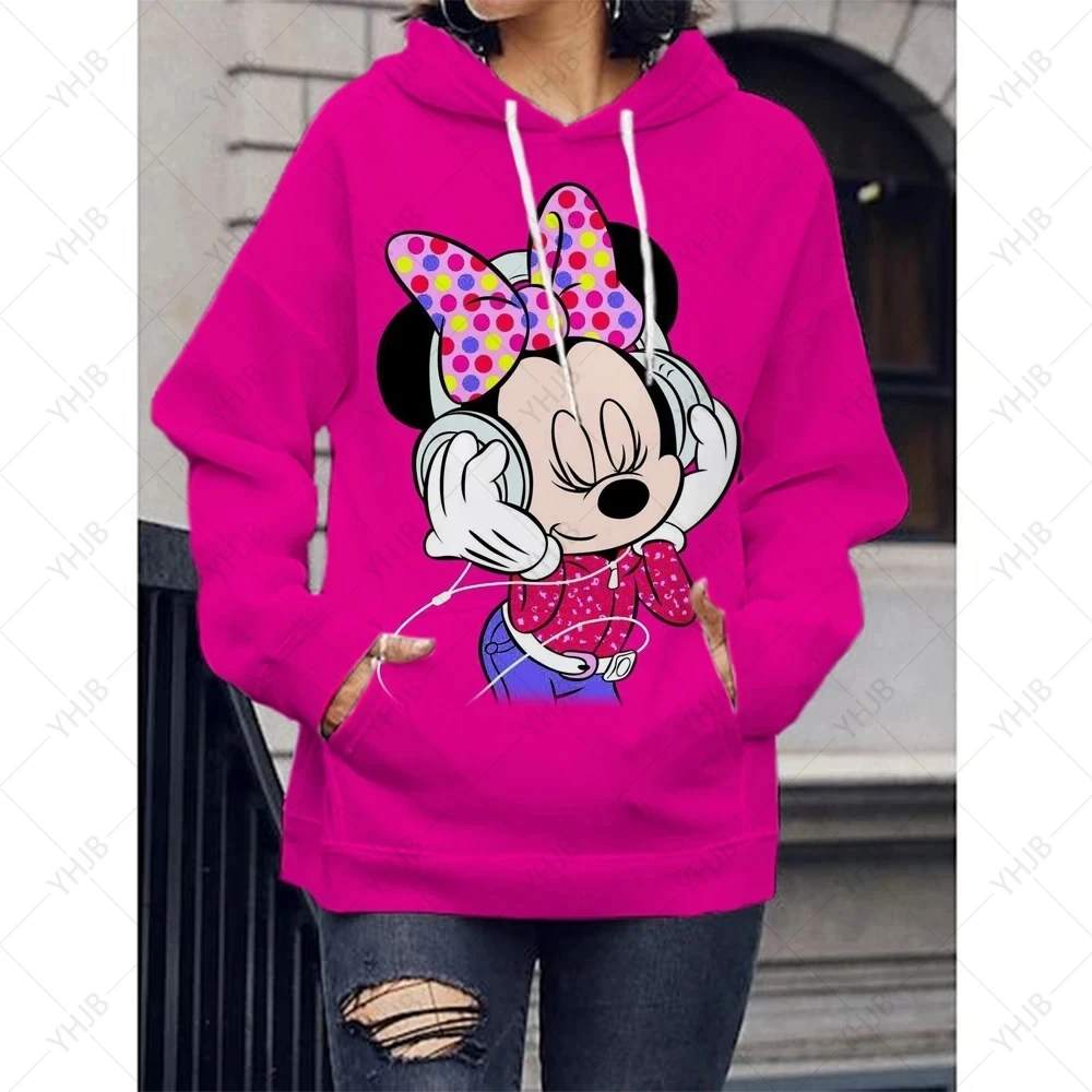 Disney Mickey Mouse Hoodie Women Men Autumn Winter Casual Stylish Coat Kids Fashion Hooded Clothing Boy Girls Cartoon Streetwear