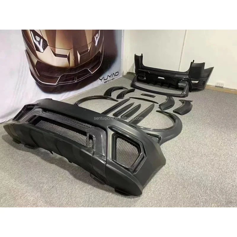 Factory Hot Selling Runde ASPEC Style CF& FRP Wide Body Kit Front Bumper Rear Bumper Side Skirt Fender for  RANGE ROVE SPORT 201