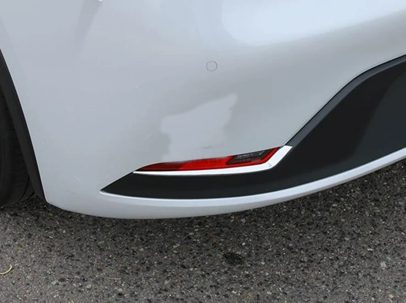 For Toyata Prius XW60 2022 2023 2024 ABS Chrome Rear Reflector Fog Light Lamp Cover Trim Bezel Frame Styling Garnish