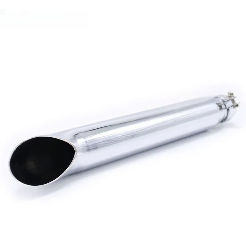 Retro Straight Exhaust Muffler for Custom Motorcycle Refit