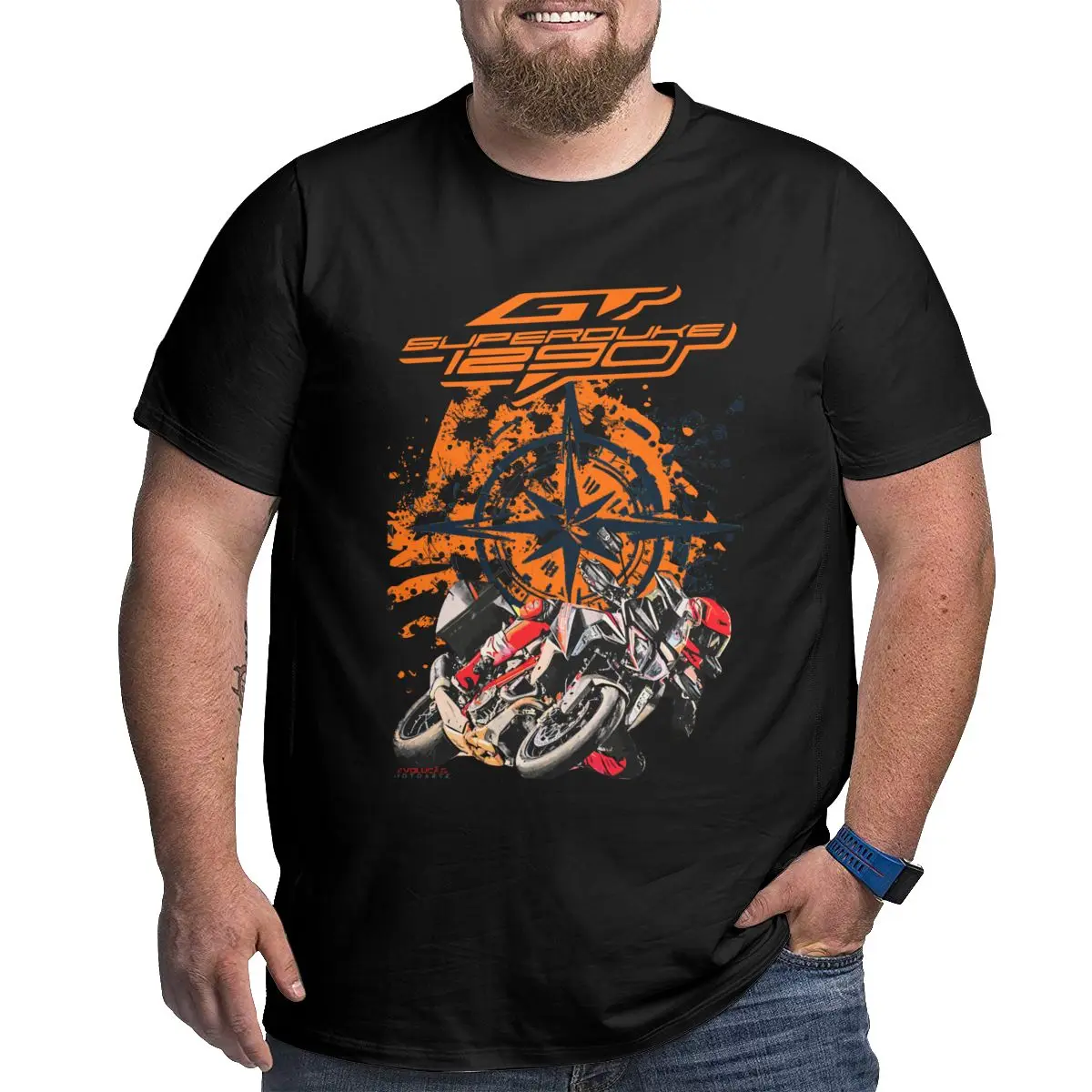 GT Superduke 1290 Touring Men vintage T Shirts Crewneck Big Tall Tees 100% Cotton printed Large 4XL 5XL 6XL graphic