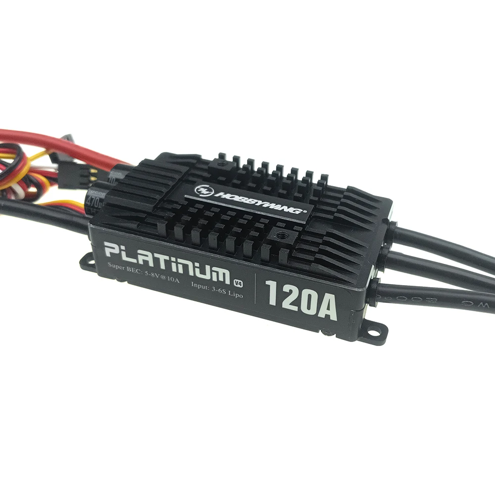 Hobbywing Platinum Pro V4 120A 3-6S Lipo BEC Empty Mold Brushless ESC for RC Drone Aircraft Helicopter