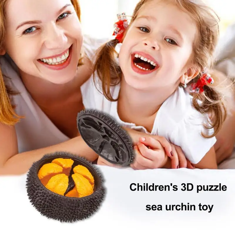 Toddler 3D Puzzles 3D Puzzle Toy Sea Urchin Cutting Matching Enhance Hand-Eye Coordination Interaction Toys For Children's Room