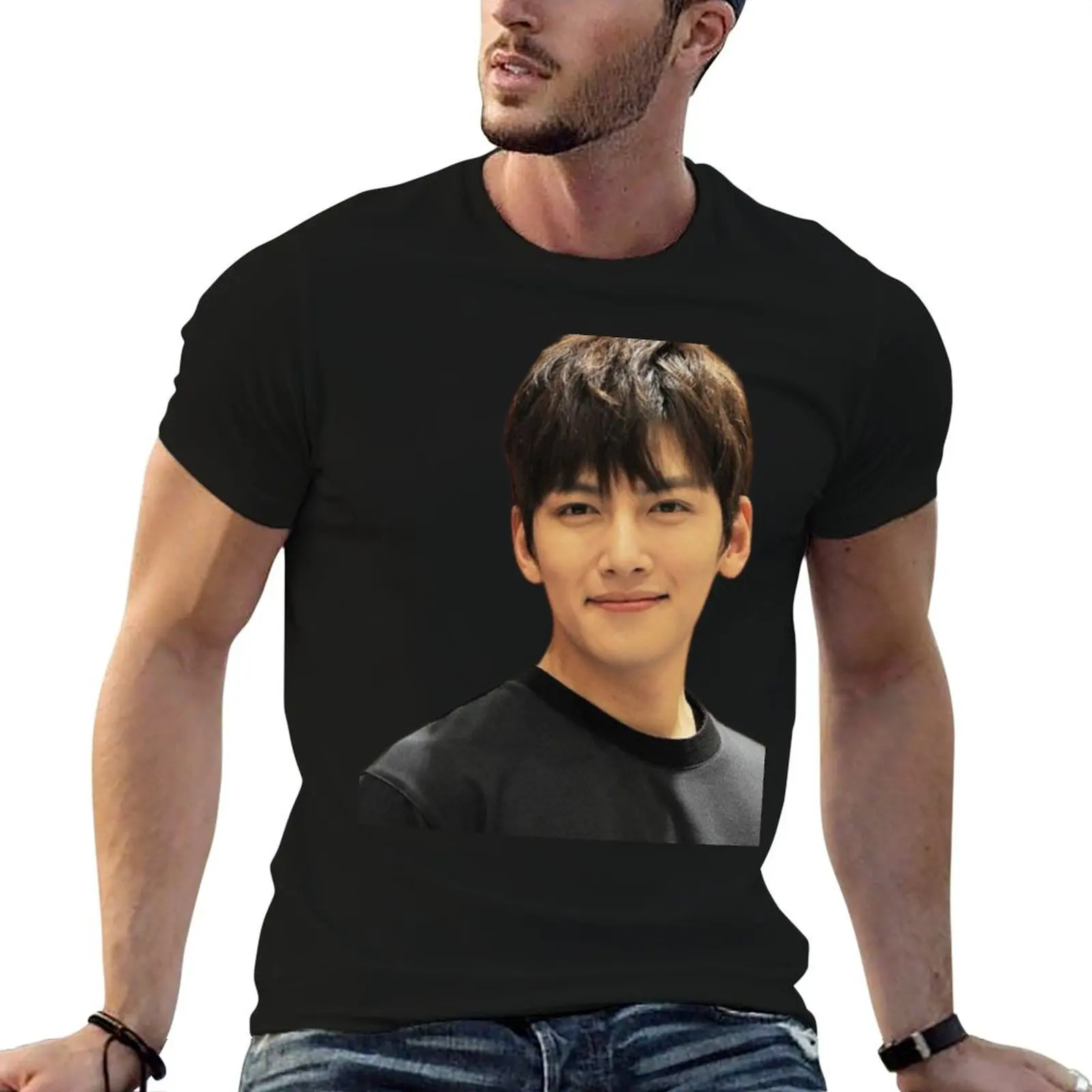 Ji chang-wook T-Shirt man clothes vintage anime shirts men