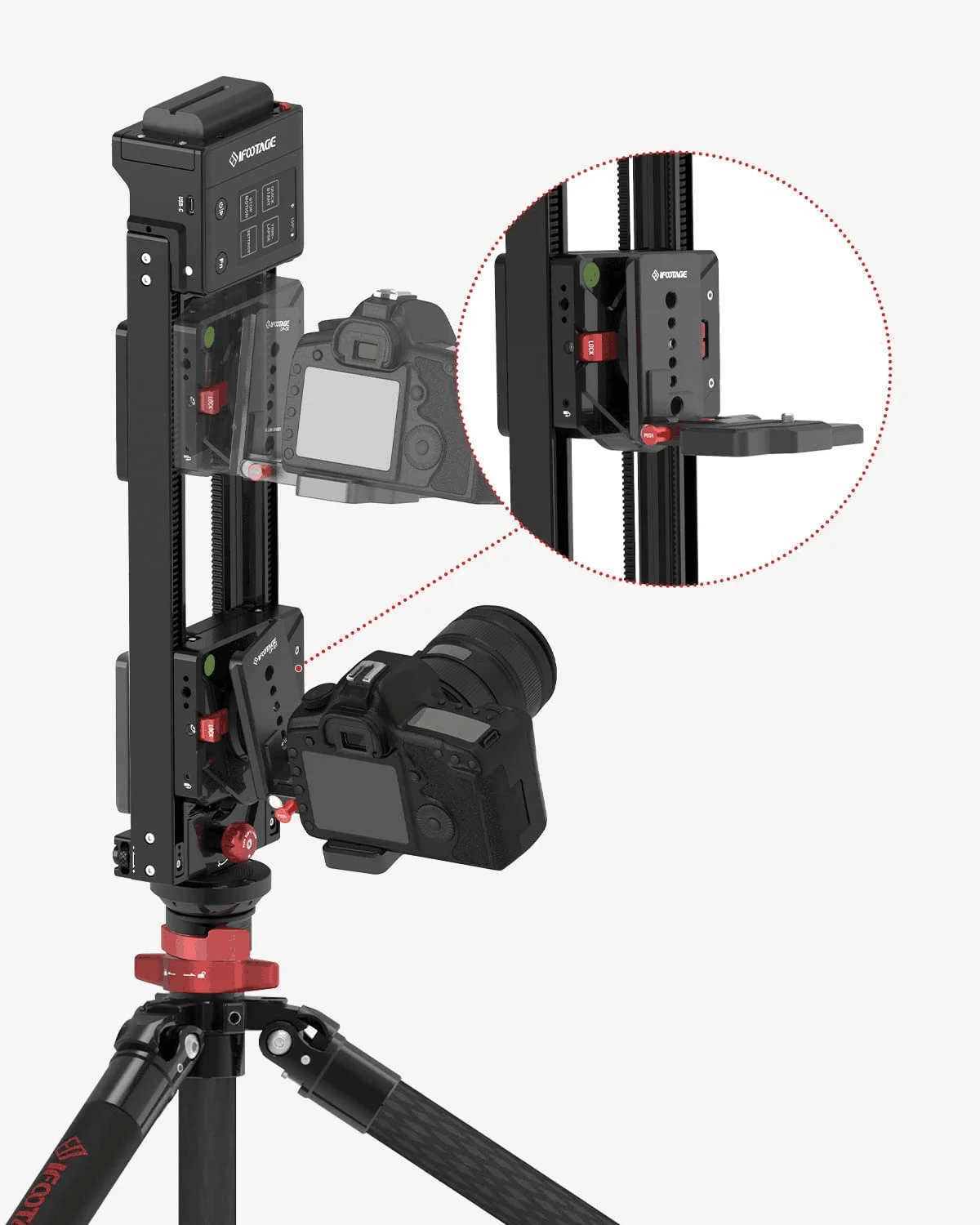 IFOOTAGE L-Shape Bracket Quick Release Plate LP-01, Accessory for IFOOTAGE Shark Slider Nano