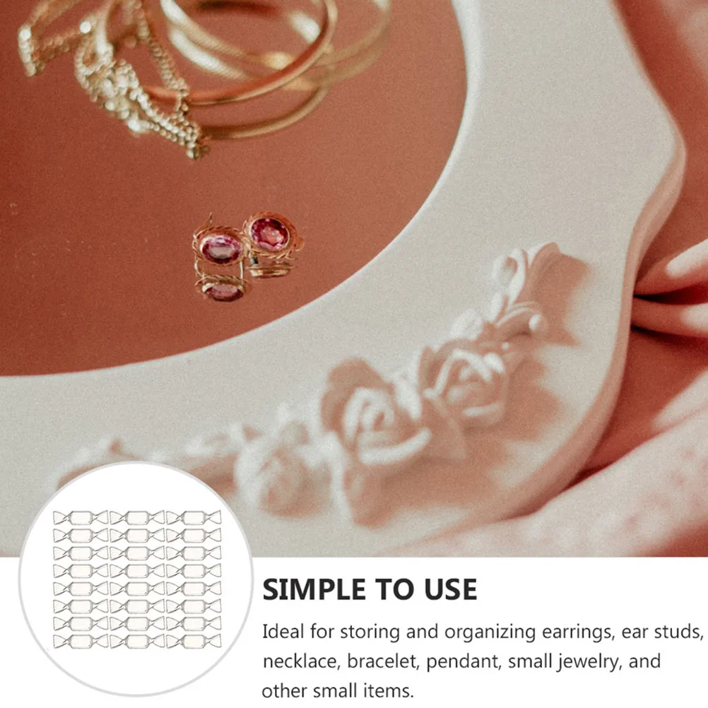 

24 Pcs Jewelry Storage Box Transparent Case Mini ganizer C Travel Accessories Container Plastic Durable Gift Idea