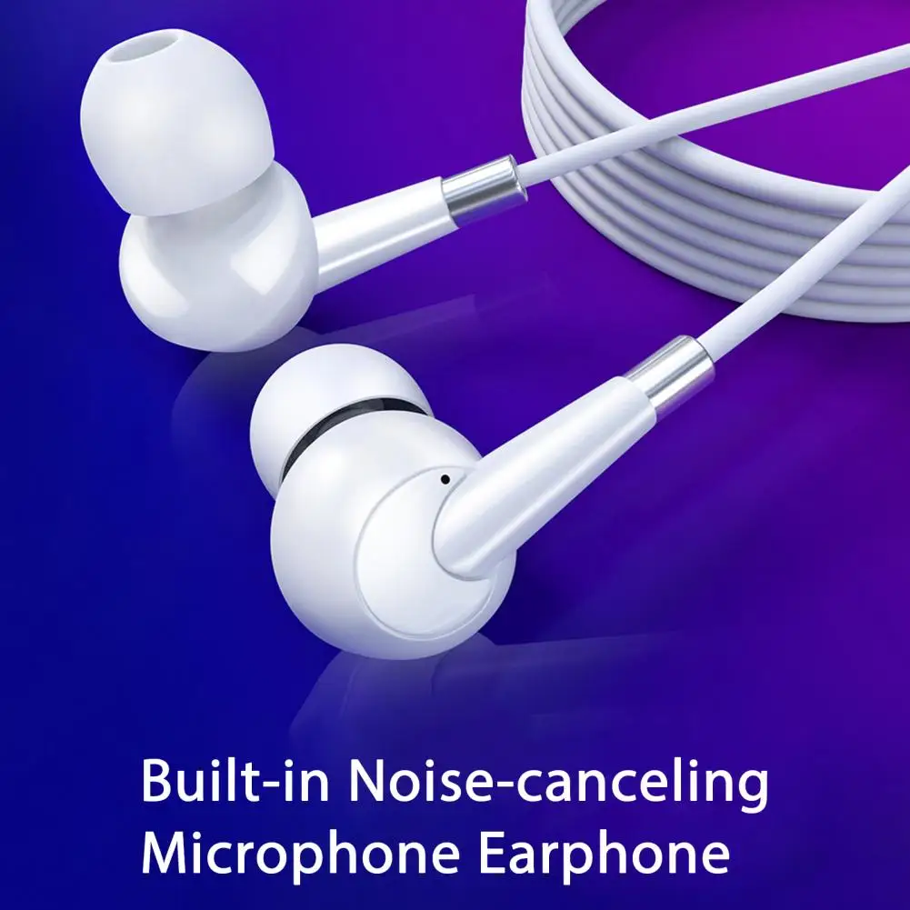 Hifi Sound Earphone High-quality Wired Earphones with Mic for Music Calls Sports 3.5mm Plug Headset for Hifi Sound Stereo