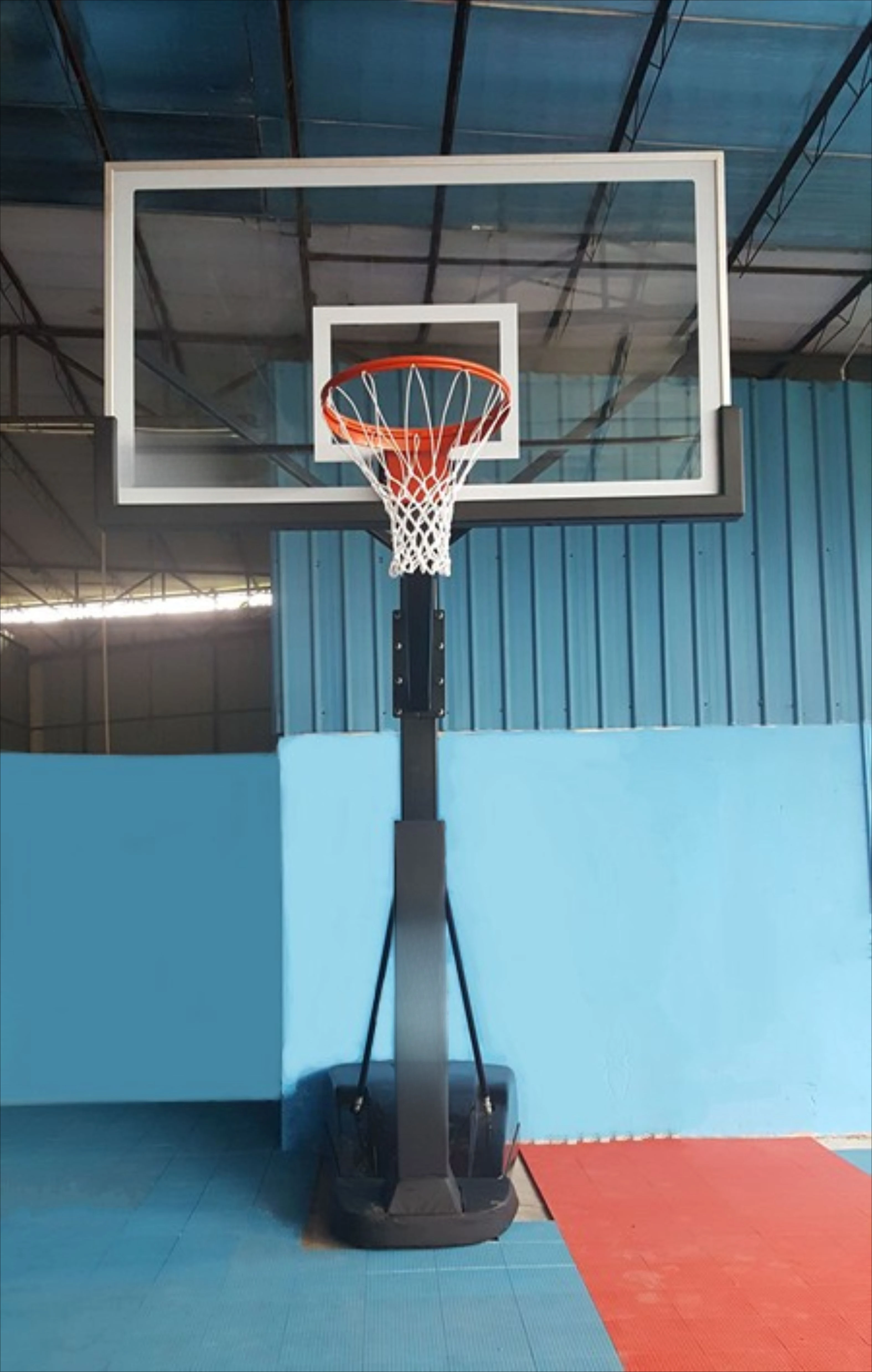 Long Lifetime 72 Inch Basketball Moveable Stand Indoor Portable Basketball Hoop