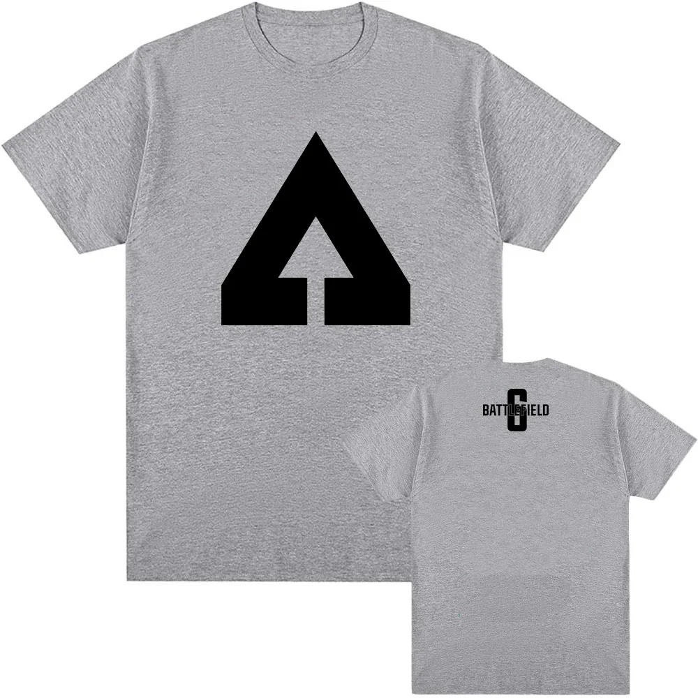 Men Clothing Game Battlefield 6 Printing Tshirts Short Sleeve Cotton Loose T-shirt Unisex Streetwear Hip Hop O-neck Male T Shirt