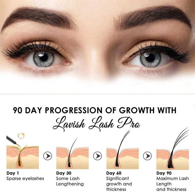 Fast Eyelash Growth Serum 7 Days Natural Eyelash Enhancer Longer Fuller Thicker Lashes Treatment Products Eye Care Makeup