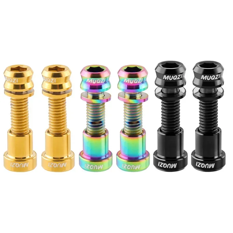 

MUQZI Titanium Bolt M5x17mm M5x19mm Bicycle Nut Titanium Alloy Stems Bolts MTB Road BMX Folding Bike Screw Accessories