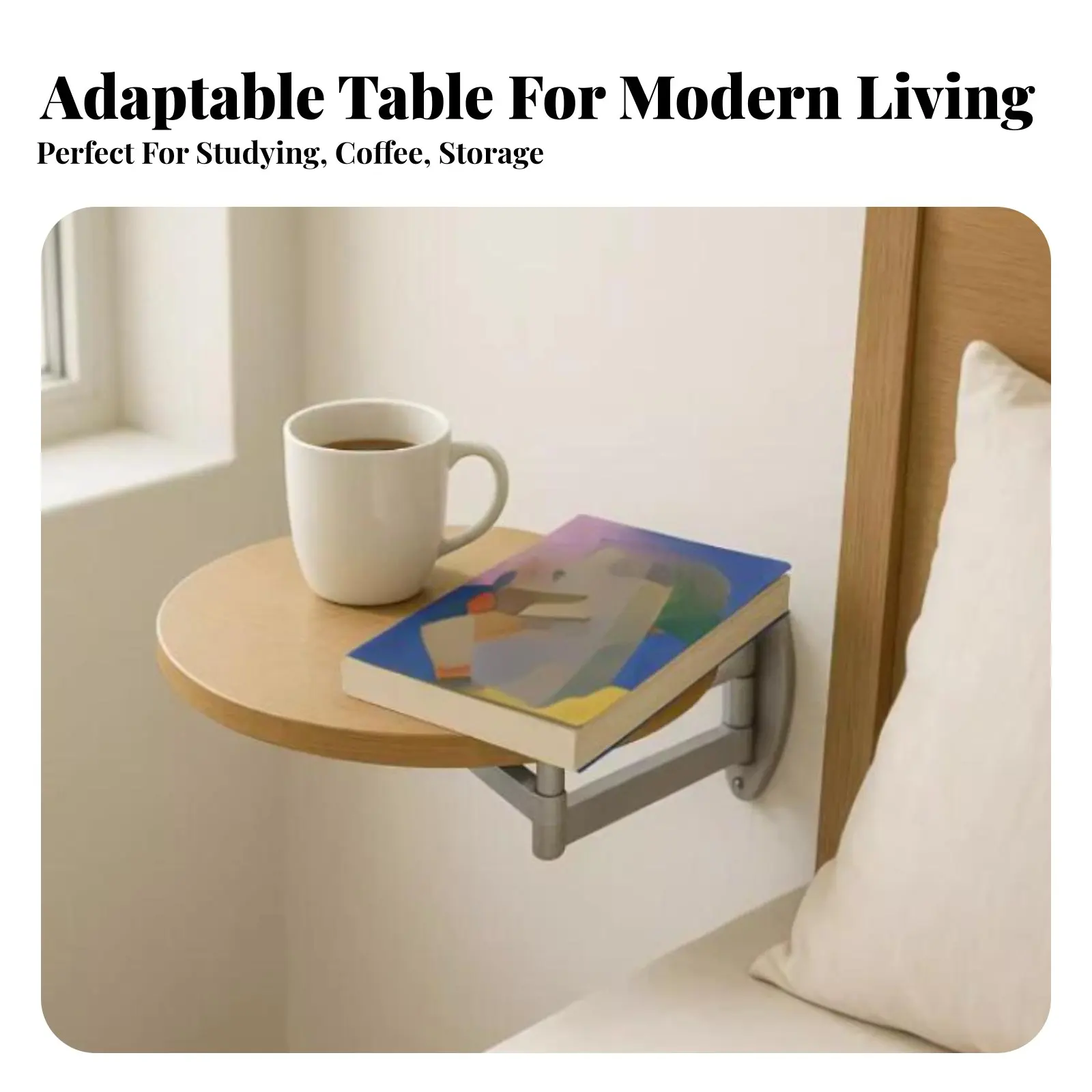 

Fold-Downpanel Affixed Desk Foldable Design Space-Saving Furniture Multi-Functional Minimalist and Look for Apartment Dwellers