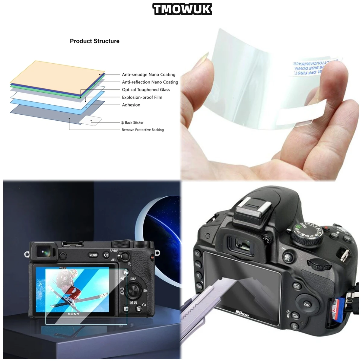 

For RX100 RX100IV RX100VII A9 A9II Anti-Scratch LCD Protective Film Tempered Glass Screen Protector 9H Hardness Clear