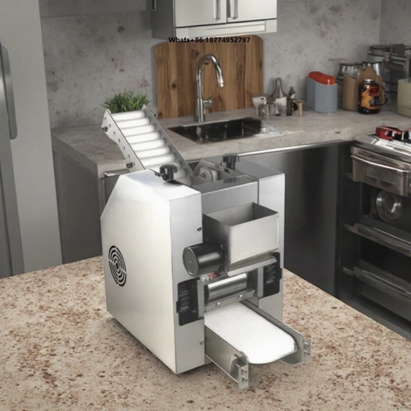 110V 120V 220V 240V Stainless Steel Wanton Wonton Siomai Dumpling Wrapper  Making Machine Automatic