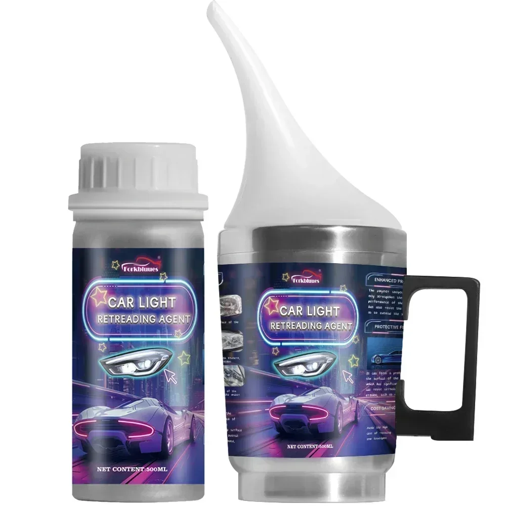 

Car Headlights Renovation Polishing Kit Headlight Restoration Kit Workshop Automotive Care Tool 800ML Liquid Polymer Evaporator