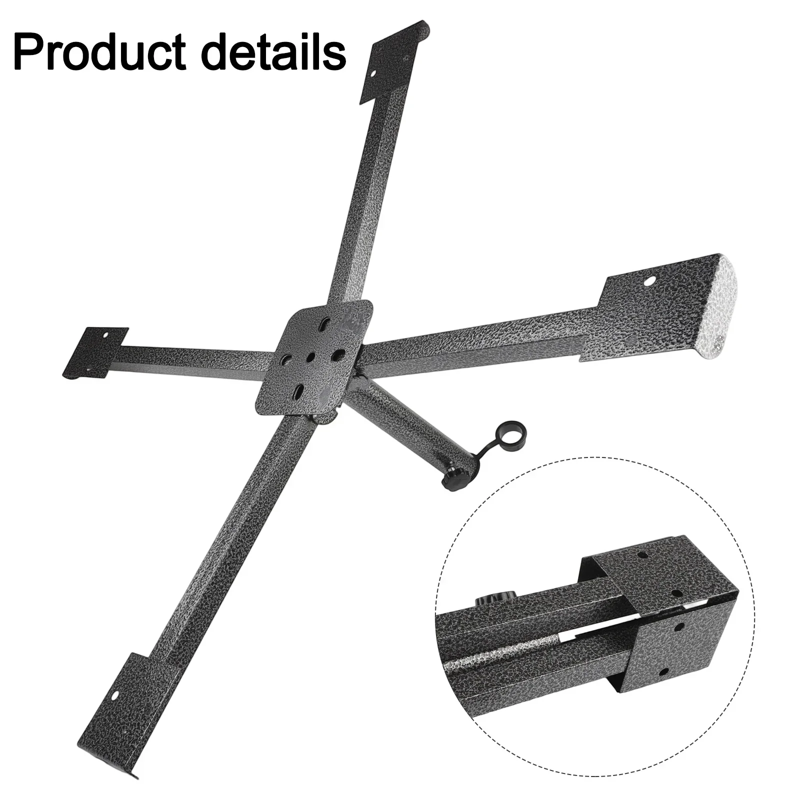 

Foldable For Outdoor Umbrella Base Stand with Adjustable Hole Diameter Supporting Poles from 2 5CM to 4CM Metal Construction