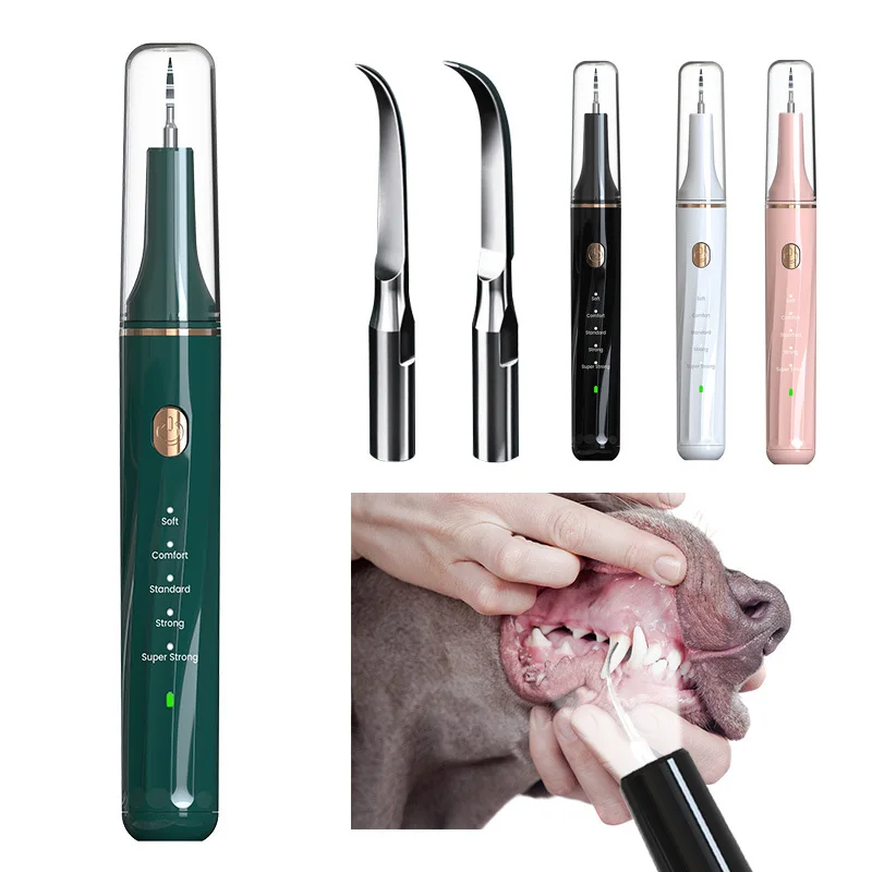 Pet Electric Dental Scaler Dog Ultrasonic Dental Scaler Portable Multi-functional Cleaning Cat Teeth Pet Teeth Cleaning Tool