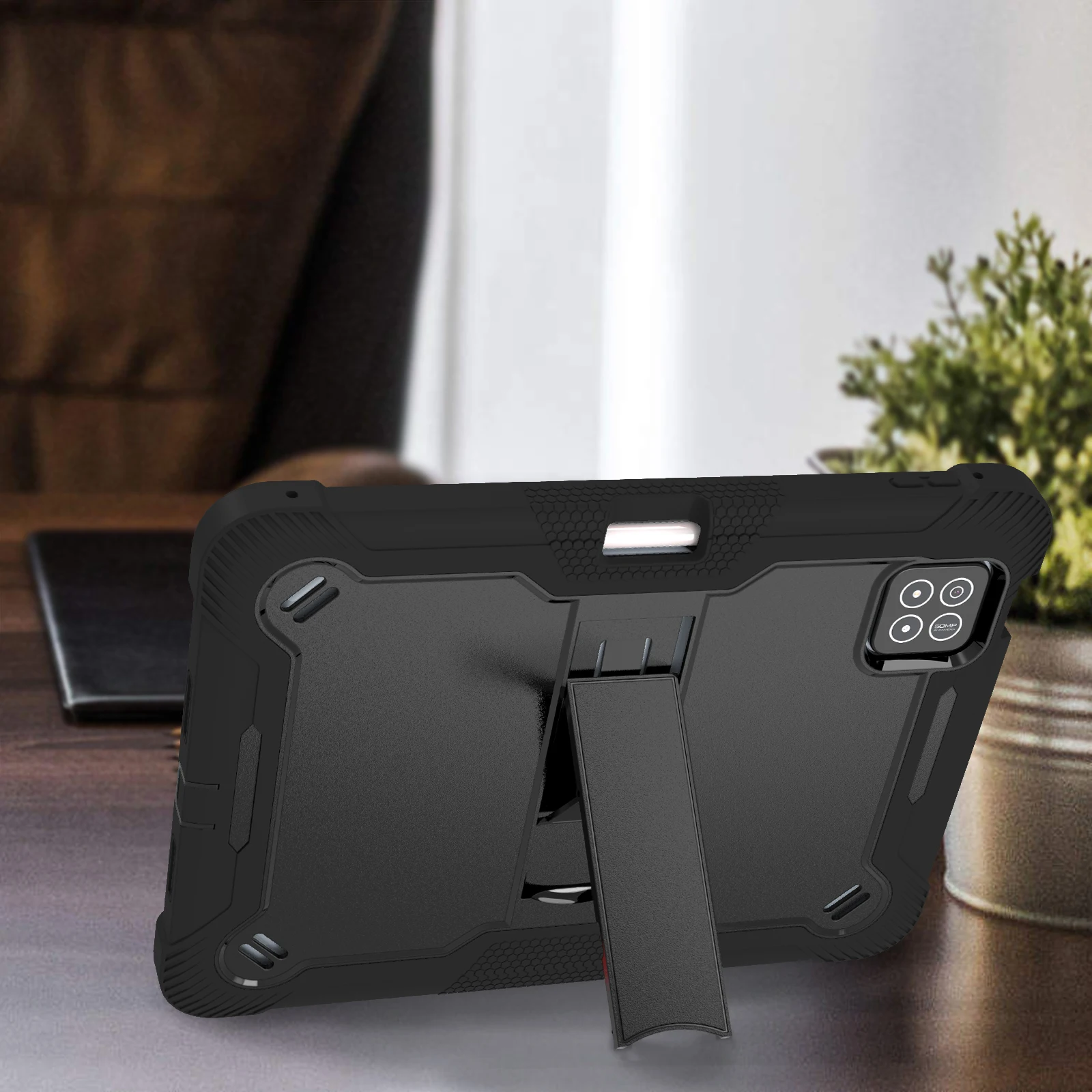 Capa híbrida com suporte para xiaomi pad 7 pro 2024, 11.2 polegadas, proteção de 3 camadas, armadura resistente, capa infantil de silicone para pc