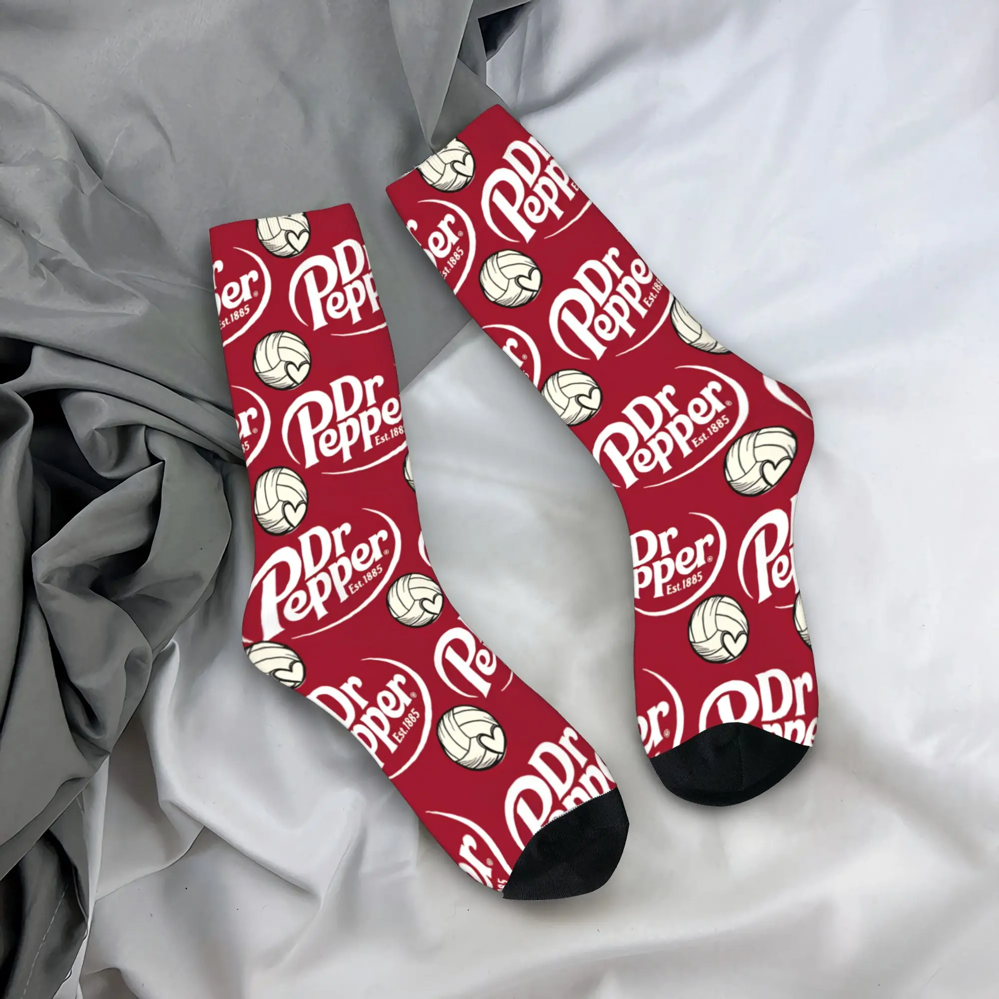 

Парные носки с принтом Dr Pepper, осенние готические удобные носки, дизайнерские носки для скейтбординга, носки против потоотделения