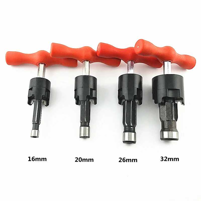 1 Set Multifunct Hand Pipe Reamer 16/20/26/32mm Manual Reamer Pipeline Calibrator Multi-layer For Plastic Pipe Plumbing Tools