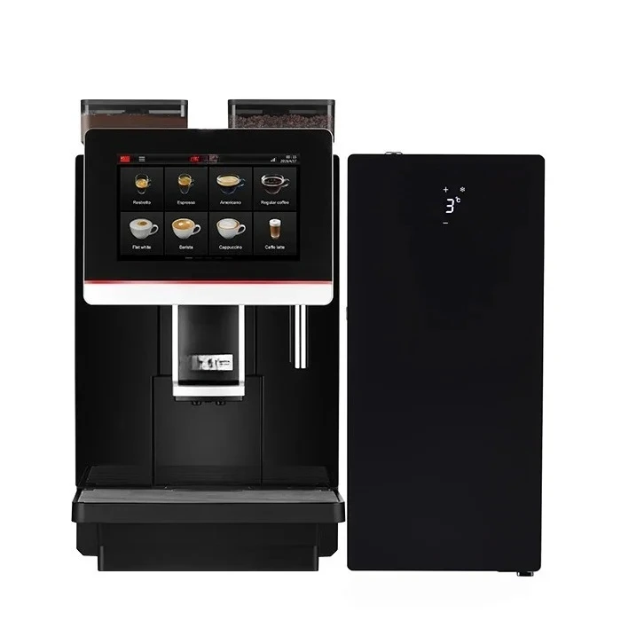 2026-Dr.coffee Coffeebar Plus Cafe Use Commercial Coffee Machine with SC10 Milk Fridge