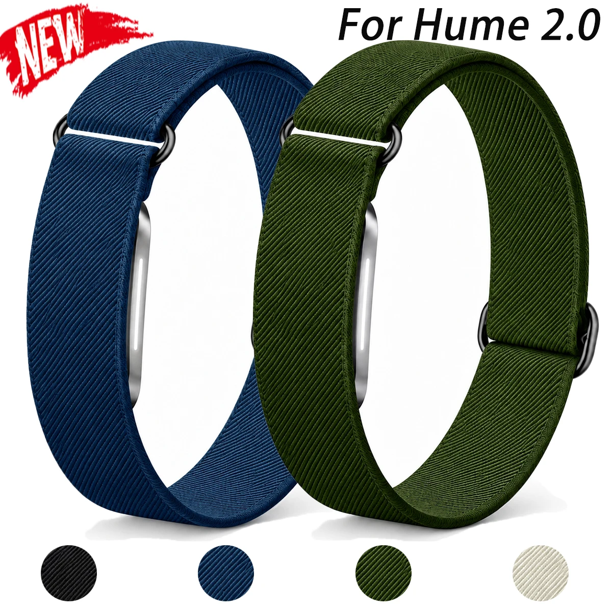 Nylon Sports Bicep Strap for Hume Health 2.0 Bands Fitness Tracker Armband for Hume 2.0 Breathable Bracelet Accessories