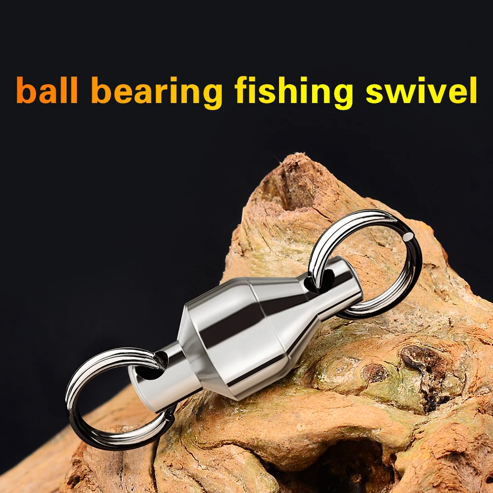 PROBEROS 50 Stück 0 # -10 # Edelstahl Heavy Duty Kugellager Wirbel Glatte Rotation Pesca Angelgerät Zubehör Großhandel – Detail 1