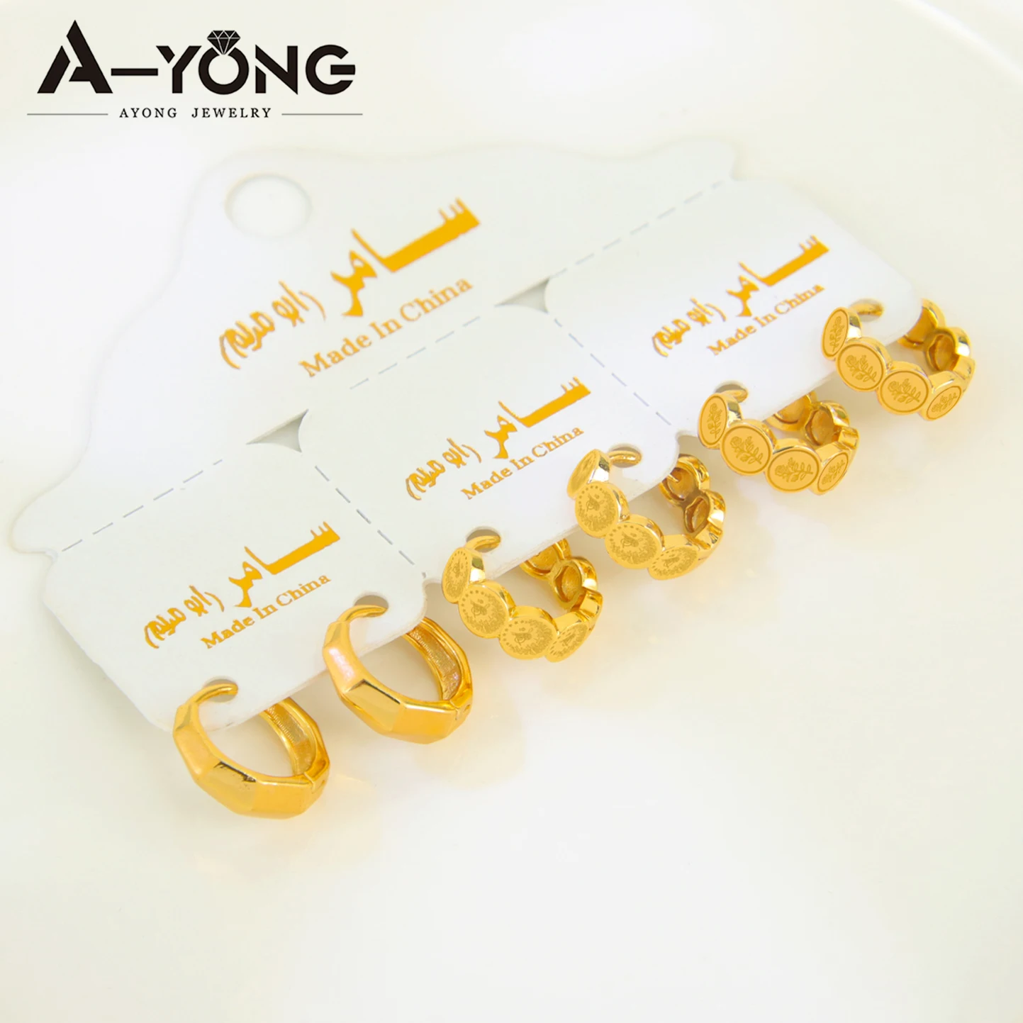 Arabic Fashion Coins Drop Earrings 21k Gold Plated Dubai Bridal Wedding Elegant Earring Habesha Women Event Party Jewelry