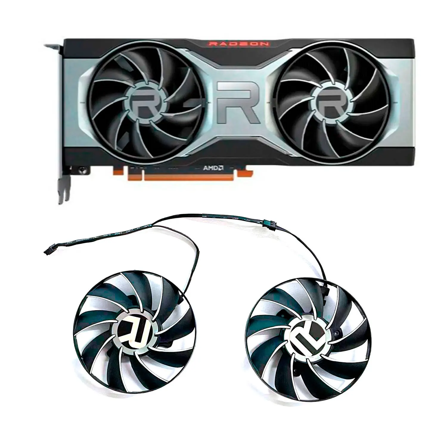 Ventilador de refrigeración de tarjeta gráfica AMD RX6700 6700XT, Original, 85MM, 4 pines, AUB0812VD-00, DC 12V, 0.45A