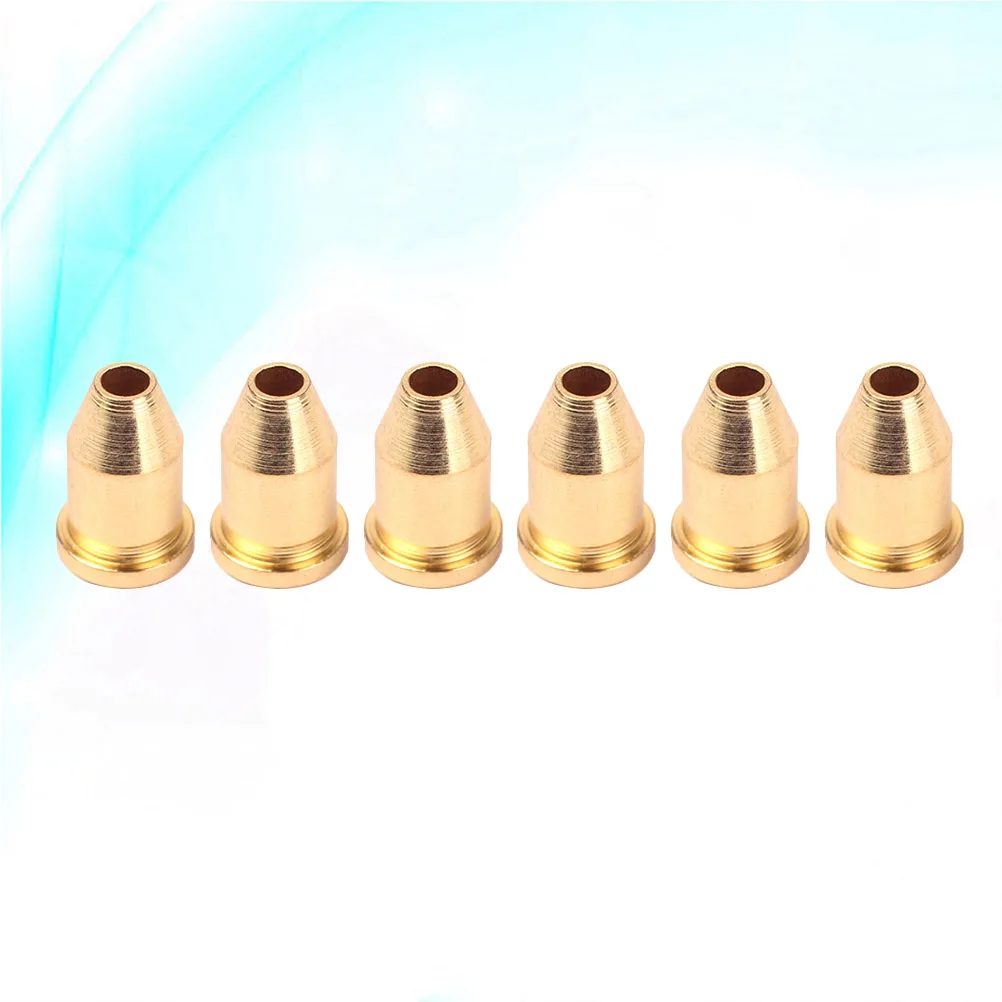 

6pcs Golden Guitar String Through Body Ferrules Durable Mounting Buckle For Bass Electric Guitar Replacement Parts Accessories