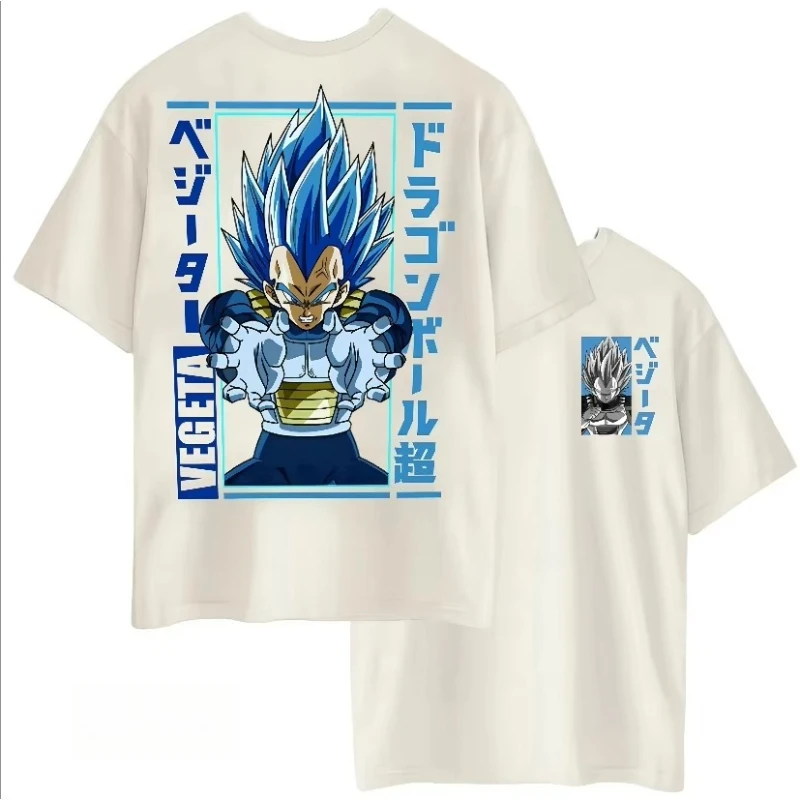 Dragon Ball Anime Super Vegeta Bedrucktes T-Shirt für Herren und Damen, Herren-Top, Sport-T-Shirt, 2026 Sommer Neues T-Shirt