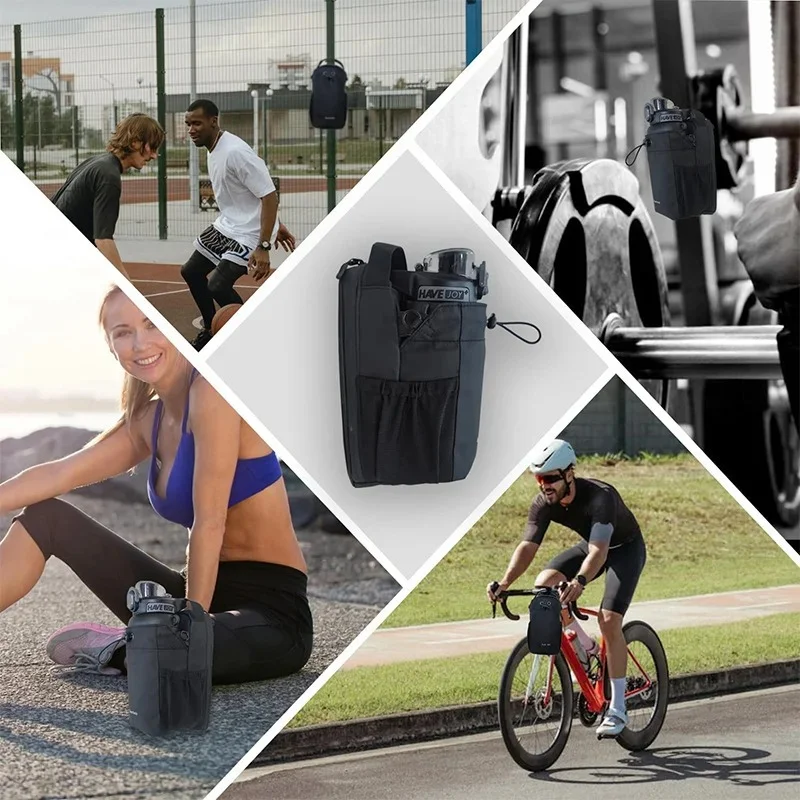 حقيبة زجاجات مياه مغناطيسية ذات سعة كبيرة وحامل أكواب مياه خاص مع حقيبة محمولة بمغناطيس قوي للتخييم في صالة الألعاب الرياضية في الهواء الطلق