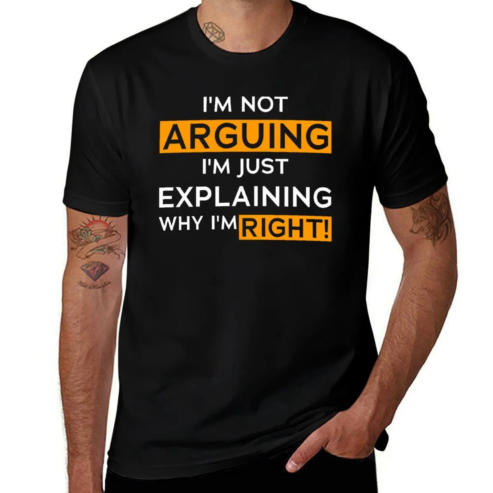 

i'm not arguing, im just explaining why i'm right! T-Shirt summer shirt Louboutins heavyweights mens t shirts