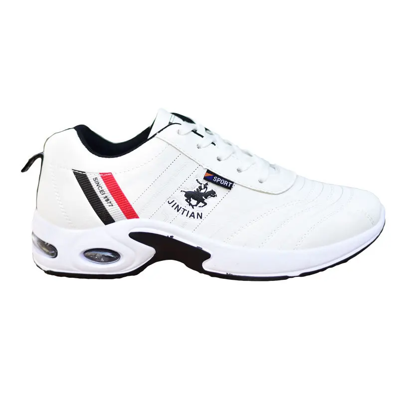 Men's leather sneakers Casual versatile shoes Outdoor non slip running footwear Fashion men's board shoes Zapatos Homme image 5